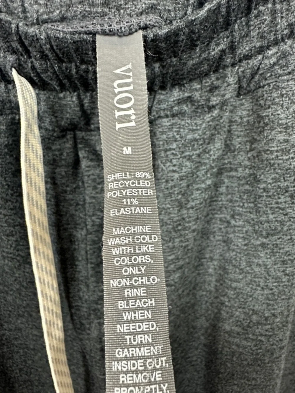 Vuori Men's Ponto Performance Pant in Charcoal Heather Sz M